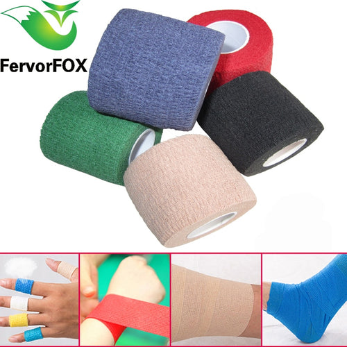 4.5M Colorful Sport Elastoplast Athletic Kinesiology Elastic Bandage Self Adhesive Wrap Tape Ankle Knee Arthrosis Protector